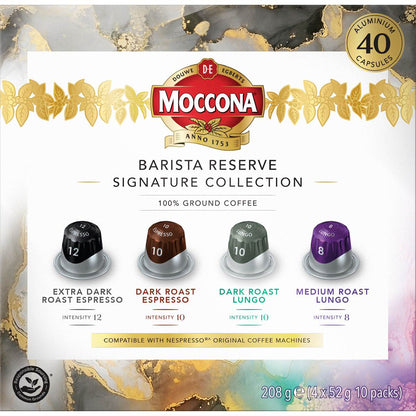 Moccona Barista Reserve Signature Collection Coffee Pods 40 pack