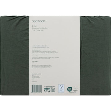 Openook Cotton Quilt Cover Set Queen Bed Assorted each