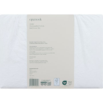 Openook Cotton Quilt Cover Set Queen Bed Assorted each