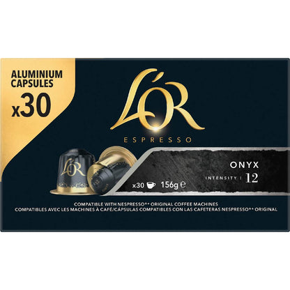L'Or Espresso Onyx Intensity 12 Coffee Pods 30 pack