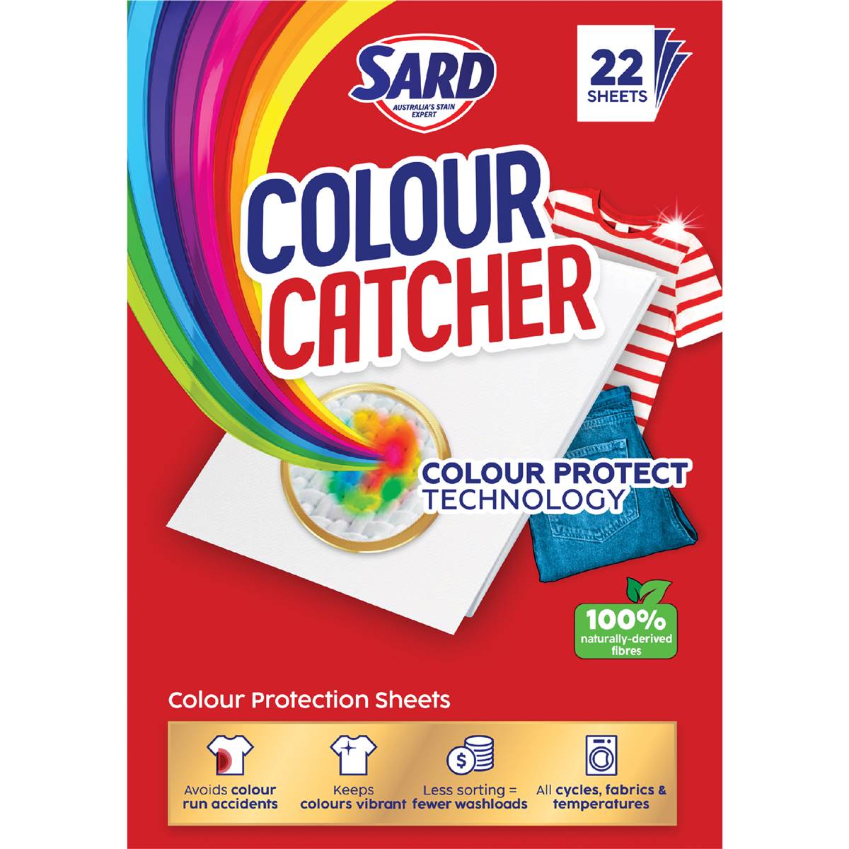 Sard Colour Catcher Protector Sheets 22 pack
