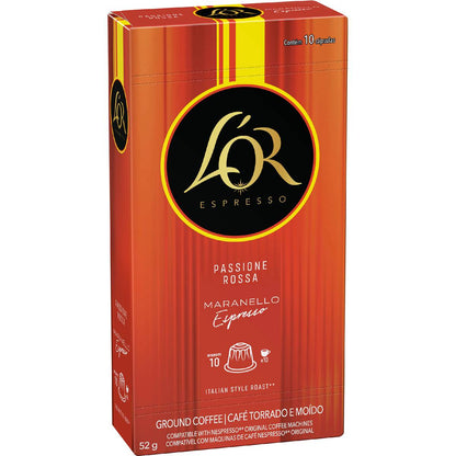 L'OR Espresso Maranello Intensity 10 Coffee Pods 10 pack