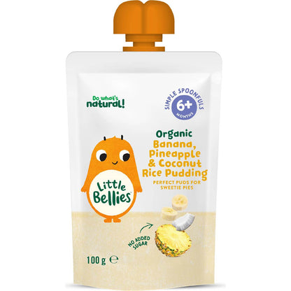 Little Bellies Organic Banana Pineapple & Coconut Rice Pudding 100g