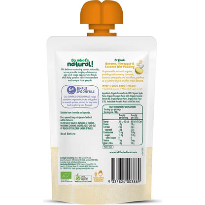 Little Bellies Organic Banana Pineapple & Coconut Rice Pudding 100g