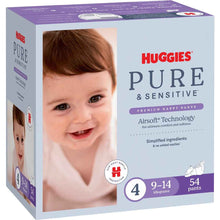 Huggies Pure & Sensitive Nappy Pants Size 4 (9-14kg) 54 pack
