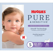 Huggies Pure & Sensitive Nappy Pants Size 5 (12-17kg) 46 pack
