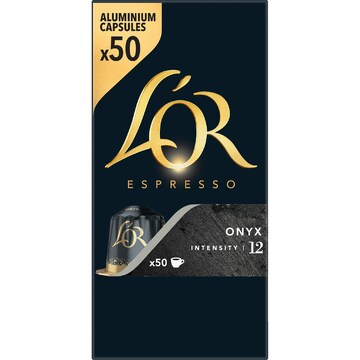 L'Or Espresso Onyx Intensity 12 Coffee Pods 50 pack