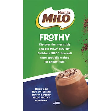 Milo Frothy Instant Hot Chocolate Sachets 8 pack
