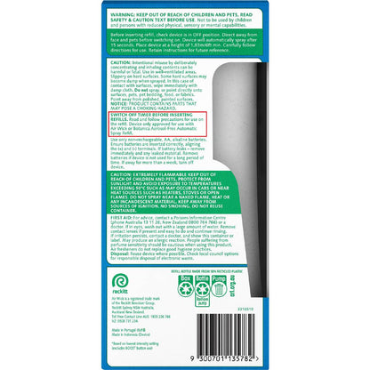 Air Wick 2x Essential Oil Auto Air Freshener Linen & White Orchid 228mL