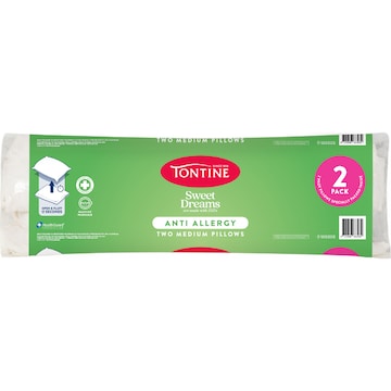 Tontine Sweet Dreams Medium Pillows Anti Allergy 2 pack
