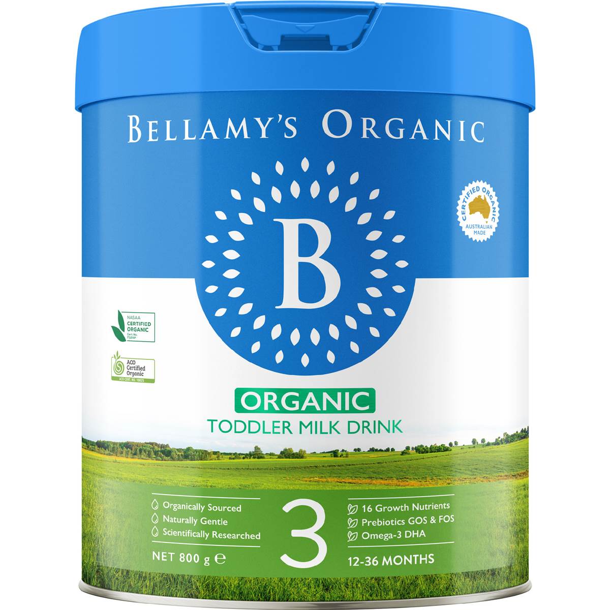 Milk Toddler Equispire Organic Bellamy's Milk Toddler Organic 3 Bellamy’s (Step Happikiddo – 800g 3) ミルク