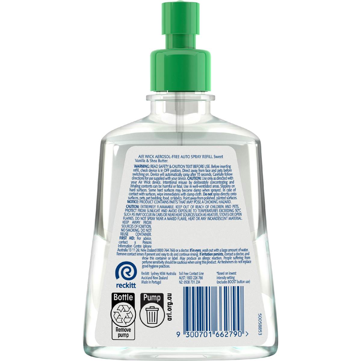 Air Wick 2x Essential Oil Air Freshener Auto refill Vanilla & Shea 228mL