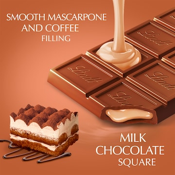 Lindt Lindor Tiramisu Chocolate Block 100g