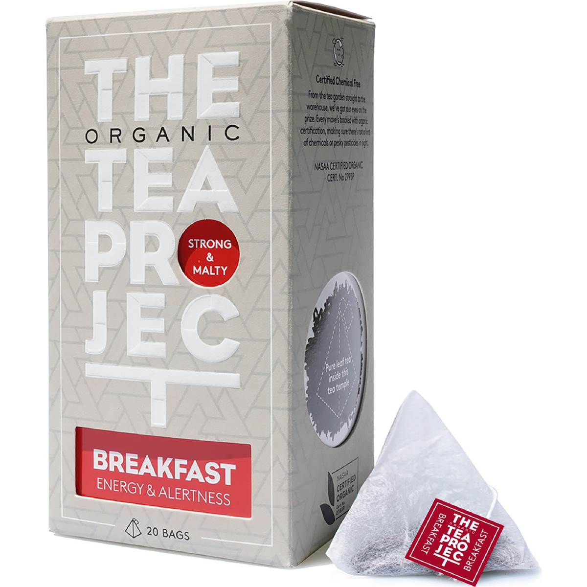The Organic Tea Project Strong & Malty Breakfast Tea Bags 20 pack