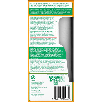 Air Wick 2x Essential Oil Auto Air Freshener Vanilla & Shea 228mL