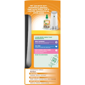 Air Wick 2x Essential Oil Auto Freshener Vanilla & Shea 228mL