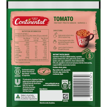 Continental Cup A Pasta Tomato 62g
