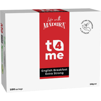 T4Me English Breakfast Extra Strong Tea Bags 100 pack