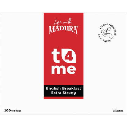T4Me English Breakfast Extra Strong Tea Bags 100 pack