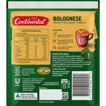 Continental Cup A Pasta Bolognese 59g