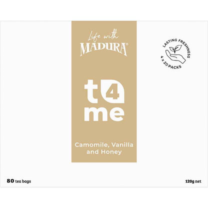 T4Me Camomile Vanilla & Honey Tea Bags 80 pack