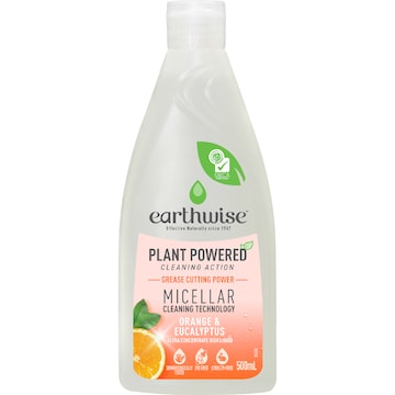 Earthwise Dishwashing Liquid Orange & Eucalyptus 500mL