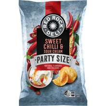 Red Rock Deli Potato Chips Party Bag Sweet Chilli & Sour Cream 290g