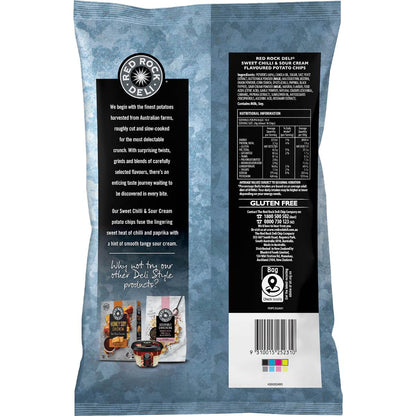 Red Rock Deli Potato Chips Party Bag Sweet Chilli & Sour Cream 290g
