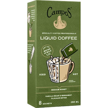 Campos Liquid Coffee Sachets 8 pack
