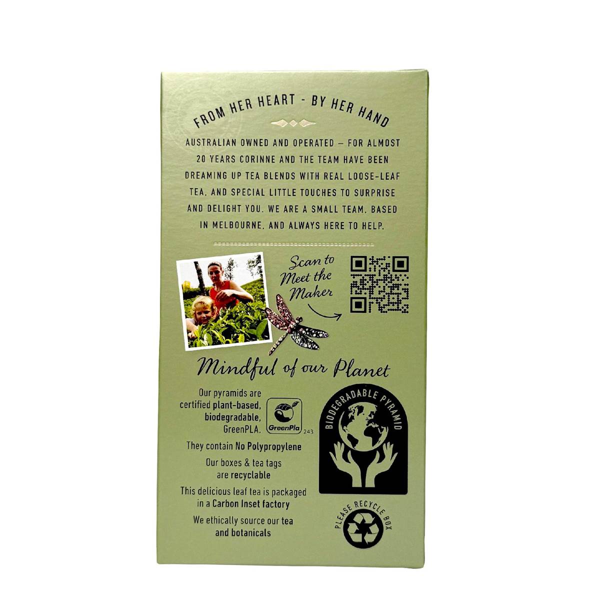 Madame Flavour Green Lychee & Rose Tea Bags 15 pack