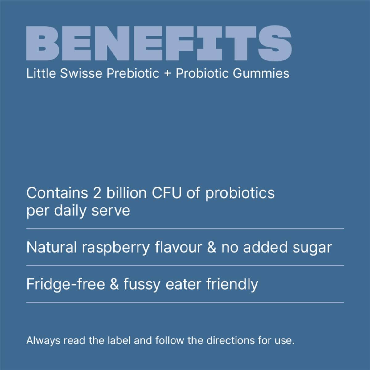 Little Swisse Prebiotic + Probiotic Gummies For Kids 100 pack