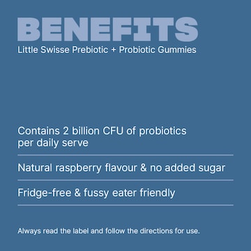 Little Swisse Prebiotic + Probiotic Gummies For Kids 100 pack
