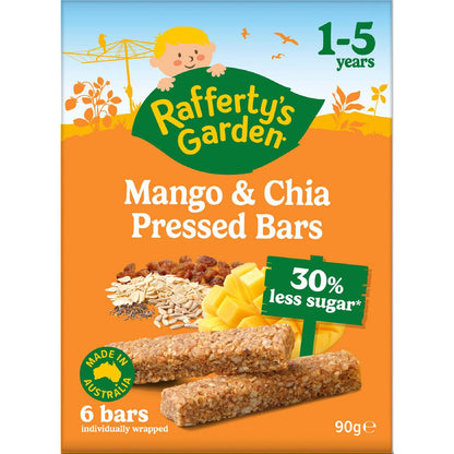 Rafferty's Garden Mango & Chia Pressed Bar 6 pack