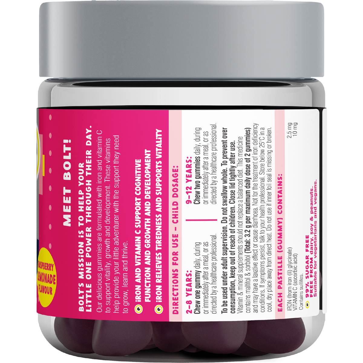 Little Swisse Iron + Vitamin C Gummies For Kids 40 pack