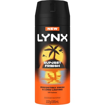LYNX Deodorant Body Spray Sunset Fresh 48h 165mL