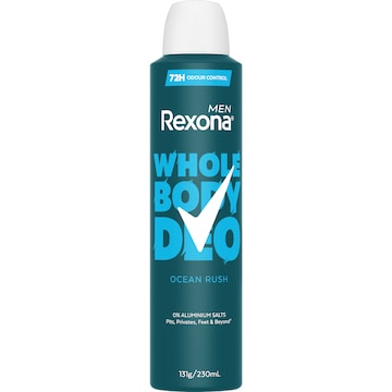 Rexona Men Whole Body Deodorant Aerosol Ocean Rush 230mL