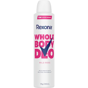 Rexona Women Whole Body Deodorant Aerosol Wild Rose 230mL