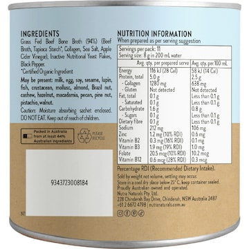 Nutra Naturals Beef Bone Broth Hearty Original 88g