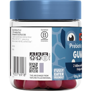 Little Swisse Prebiotic + Probiotic Gummies For Kids 50 pack