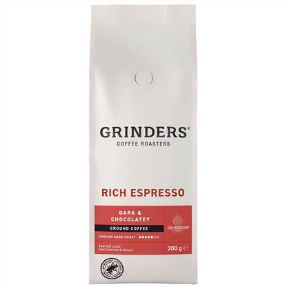 Grinders Rich Espresso Coffee Ground 200g