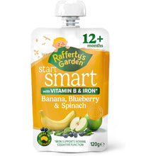 Rafferty's Garden Start Smart Baby Food Pouch Banana Blueberry & Spinach 120g