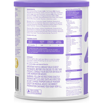 Bubs Essential Follow-On Formula Stage 2 800g
