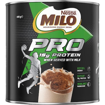 Milo Protein Chocolate Malt Powder Hot or Cold Drink 440g
