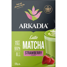 Arkadia Latte Matcha Sachets Strawberry Flavour 8 pack