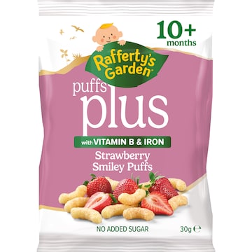 Rafferty's Garden Smiley Puffs Strawberry 30g