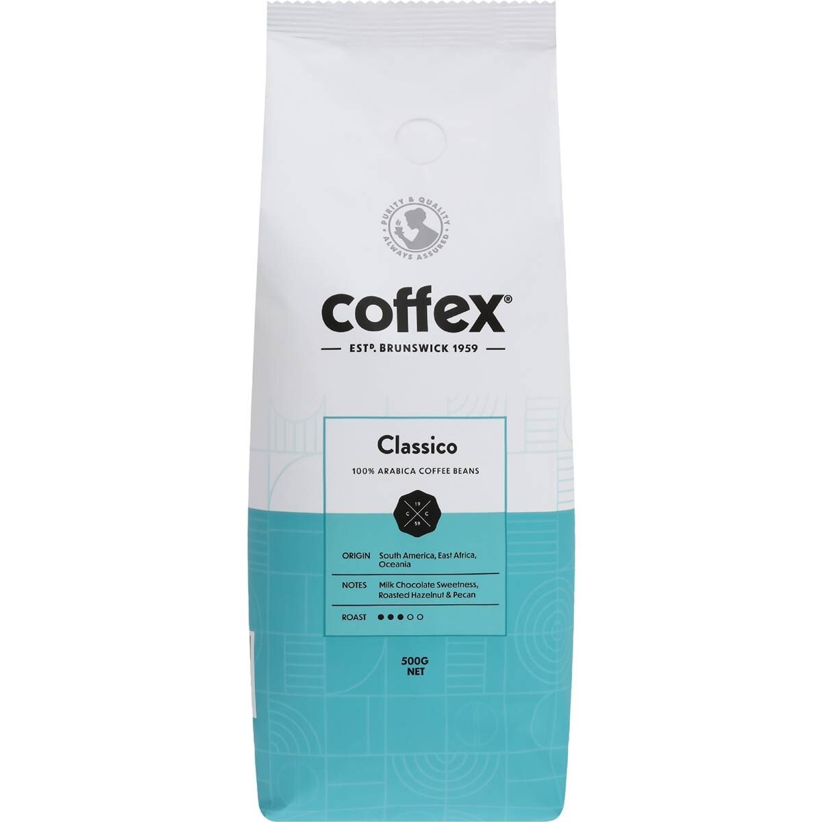 Coffex Classico 100% Arabica Coffee Beans 500g