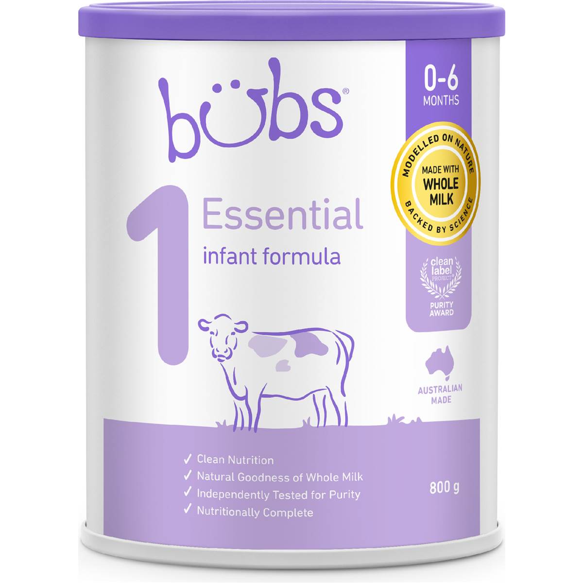 Bubs Essential Infant Formula Stage 1 800g