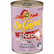 La Gina Finely Diced Tomatoes With Garlic 400g
