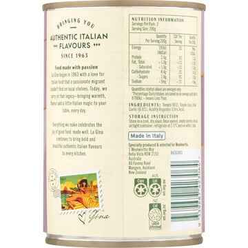 La Gina Finely Diced Tomatoes With Garlic 400g