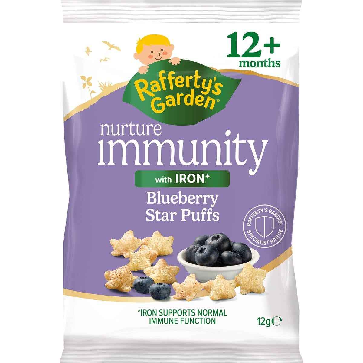 Rafferty's Garden Immunity Star Puffs Blueberry 12g